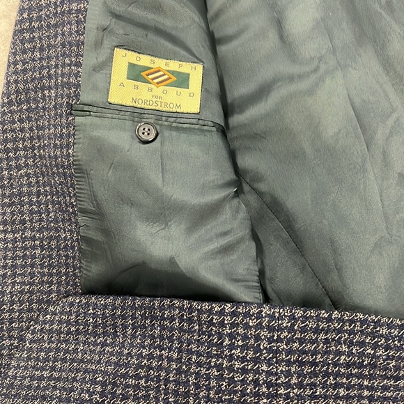 Gorgeous Joseph Aboud for Nordstrom’s 100% wool blazer, blue brown 40 regular - Picture 6 of 11